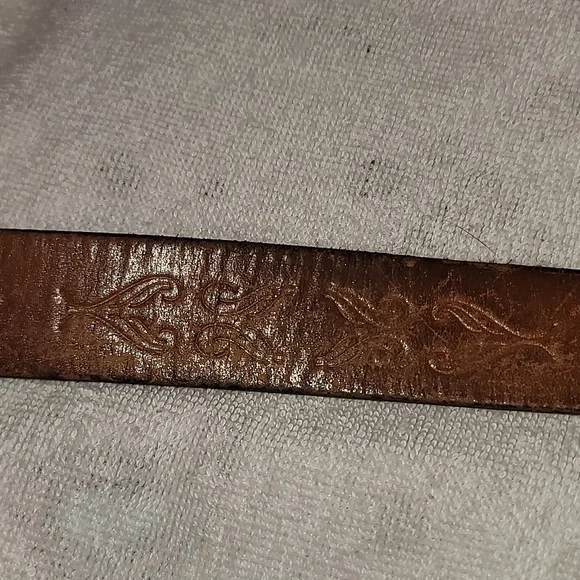 Masonic Harry Klitzner Brass Belt Buckle On Leather Belt - Picture 5 of 9